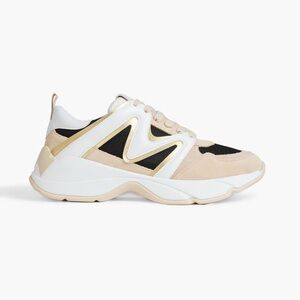 Maje Womens Trainer Sneakers Leather Suede Size 39 Eu 9 US Luxury Designer $245
